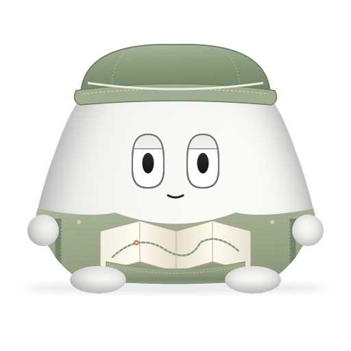 Weekend Wanderer in a bucket hat, with a folded map
